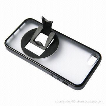 Hybrid Flexi Skin Cover with Kickstand for iPhone 5, Customized Logos Welcomed/Any Colors Available